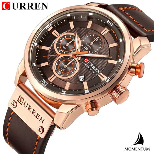 Reloj Curren 8291 Caballero - Cronógrafo Funcional y Correa de Cuero