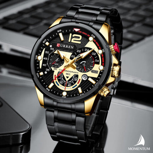 Reloj Curren Modelo 8395 Black-Gold Original